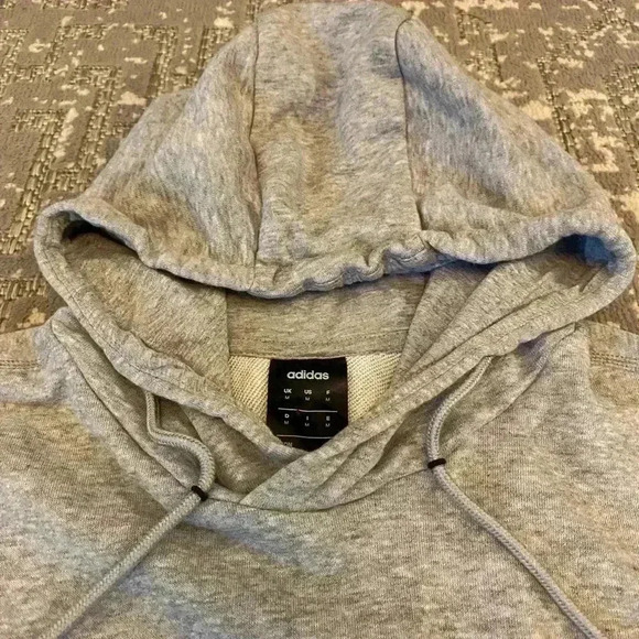 Adidas Hoodie sweatshirt size Medium color Grey - Picture 3 of 5